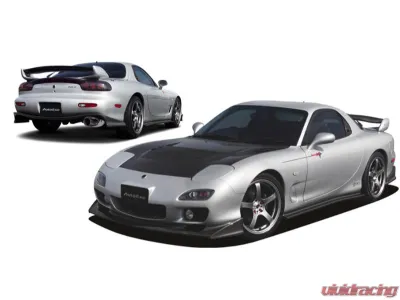 Auto Exe CFRP FD-02S Side Splitter Mazda RX-7 1991-2003 - AXE-MFZ2300