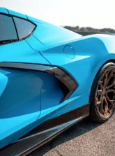 RSC Carbon Fiber B Pillar Covers C8 Corvette Coupe 2020-2024                                     - RSCVET3022 - Image 4