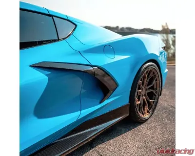 RSC Carbon Fiber B Pillar Covers C8 Corvette Coupe 2020-2024 - RSCVET3022