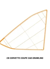 RSC Carbon Fiber B Pillar Covers C8 Corvette Coupe 2020-2024                                     - RSCVET3022 - Image 6