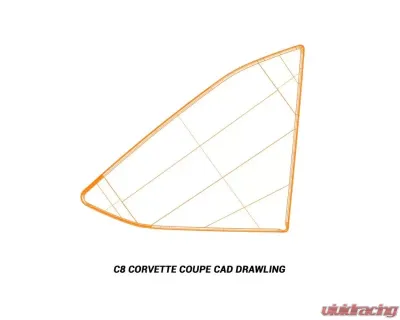 RSC Carbon Fiber B Pillar Covers C8 Corvette Coupe 2020-2024 - RSCVET3022