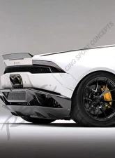 RSC CS680 Carbon Fiber Rear Spoiler Lamborghini Huracan LP610-4 | LP580-2 2015-2019                                     - RSCLAM2087-FC - Image 3