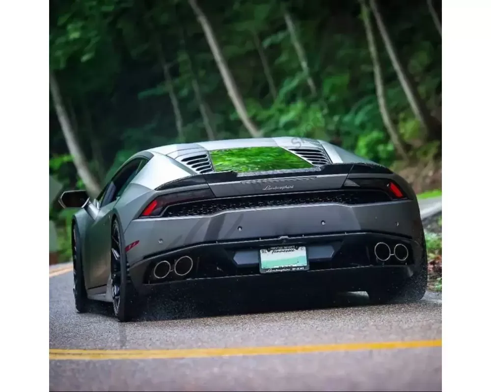 RSC 3 Pieces Carbon Fiber Ducktail Rear Spoiler Lamborghini Huracan LP610-4 | LP580-2 2015-2019 - RSCLAM5000F