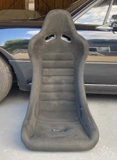 Car Make Corn's Black Fabric Black Stitch Universal 1 Seat Bucket Seat                                     - CMC-BKST-BKBK - Image 3