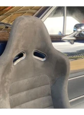 Car Make Corn's Black Fabric Black Stitch Universal 1 Seat Bucket Seat                                     - CMC-BKST-BKBK - Image 2