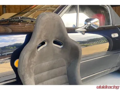 Car Make Corn's Black Fabric Black Stitch Universal 1 Seat Bucket Seat - CMC-BKST-BKBK