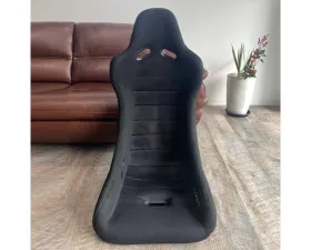 Car Make Corn's Black Fabric Green Stitch Universal 1 Seat Bucket Seat