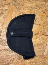 Car Make Corn's Seat Belt Holder Fabric Left Silver Stitch Universal                                     - CMC-SBHDLFSL - Image 2
