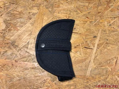 Car Make Corn's Seat Belt Holder Fabric Left Silver Stitch Universal - CMC-SBHDLFSL