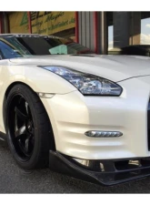 Auto Select CFRP Ver.1 Carbon Devil Front Spoiler Nissan GT-R 2009-2016                                     - AST-FH-CF-R35 - Image 2