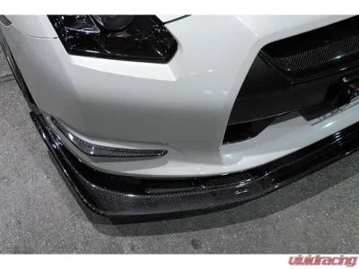 Auto Select CFRP Ver.1 Full Carbon Devil Front Spoiler, Vaccume Type Nissan GT-R 2009-2016 - AST-FH-CFV-R35