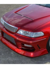 Car Modify Wonder FRP Type2 Shadow Front Bumper Toyota Mark II 1996-2000                                     - CMW-FB2-FR-JZX1M - Image 2