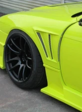 Car Modify Wonder FRP Glare GT Front Fenders, 30mm Nissan 240SX 1996-1998                                     - CMW-FF3GL-FR-S14K - Image 4