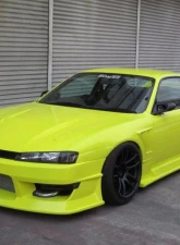 Car Modify Wonder FRP Glare GT Front Fenders, 30mm Nissan 240SX 1996-1998                                     - CMW-FF3GL-FR-S14K - Image 2