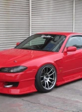 Car Modify Wonder FRP Glare GT Front Fenders, 30mm Nissan S15 1999-2002                                     - CMW-FF3GL-FR-S15 - Image 3