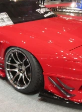 Car Modify Wonder FRP Glare Front Wide Fenders 50mm Nissan 180SX 1989                                     - CMW-FF5-FR-180SX - Image 2