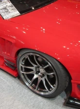 Car Modify Wonder FRP Glare Front Wide Fenders 50mm Nissan 180SX 1989                                     - CMW-FF5-FR-180SX - Image 3