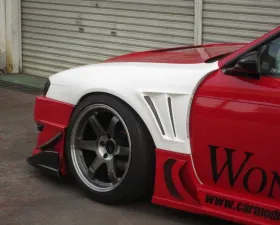 Car Modify Wonder FRP Glare GT Front Fenders, 50mm Nissan 240SX 1996-1998