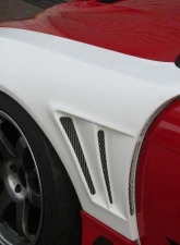 Car Modify Wonder FRP Glare GT Front Fenders, 50mm Nissan 240SX 1996-1998                                     - CMW-FF5GL-FR-S14K - Image 4