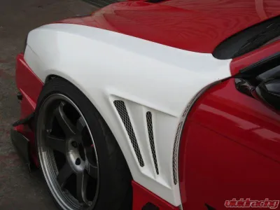 Car Modify Wonder FRP Glare GT Front Fenders, 50mm Nissan 240SX 1996-1998 - CMW-FF5GL-FR-S14K