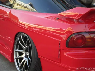 Car Modify Wonder FRP Glare Rear Wide Fenders 30mm Nissan 180SX 1989 - CMW-RF3-FR-180SX