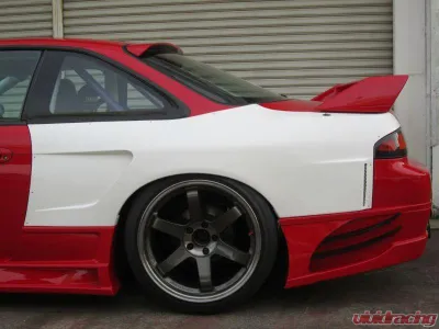 Car Modify Wonder FRP Glare GT Rear Fenders 50mm Nissan 240SX 1996-1998 - CMW-RF5GL-FR-S14K