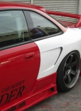 Car Modify Wonder FRP Glare GT Rear Fenders 50mm Nissan 240SX 1993-1996                                     - CMW-RF5GL-FR-S14Z - Image 2