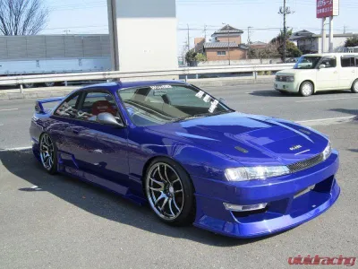 Car Modify Wonder FRP Glare Side Skirt Nissan 240SX 1996-1998 - CMW-SSGL-FR-S14K