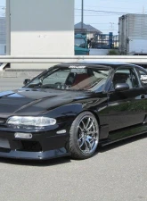 Car Modify Wonder FRP Glare Side Skirt Nissan 240SX 1993-1996                                     - CMW-SSGL-FR-S14Z - Image 2