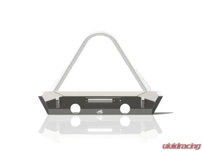 CrawlTek Pyro Stubby Front Bumper - Black Jeep Wrangler JK 2007-2018 - CWLJK10101