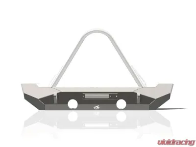 CrawlTek Pyro Midwidth Black Front Bumper Jeep Wrangler JK 2007-2018 - CWLJK10201