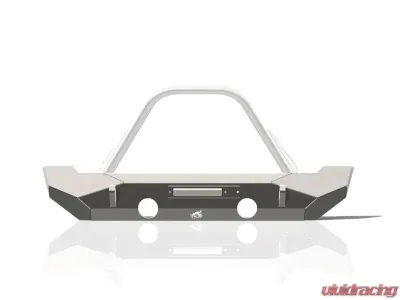 CrawlTek Pyro Midwidth Black Front Bumper Jeep Wrangler JK 2007-2018 - CWLJK10201