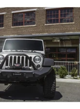 CrawlTek Pyro Fullwidth Black Front Bumper Jeep Wrangler JK 2007-2018                                     - CWLJK10301 - Image 11