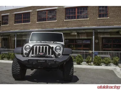 CrawlTek Pyro Fullwidth Black Front Bumper Jeep Wrangler JK 2007-2018 - CWLJK10301