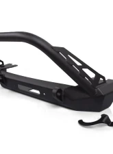 CrawlTek Inferno Black Front Bumper Flat Top Stinger Jeep Wrangler JK 2007-2018                                     - CWLJK11021 - Image 3