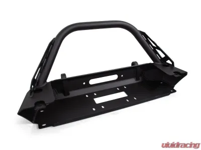 CrawlTek Inferno Black Front Bumper Flat Top Stinger Jeep Wrangler JK 2007-2018 - CWLJK11021