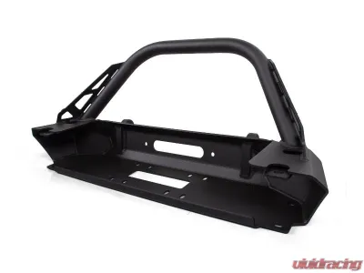 CrawlTek Inferno Black Front Bumper Flat Top Stinger Jeep Wrangler JK 2007-2018 - CWLJK11021