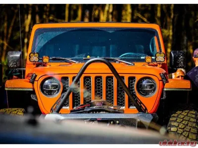 CrawlTek Black Front Bumper Stinger Jeep Wrangler JK 2007-2018 - CWLJK15301