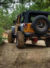 CrawlTek Pyro Midwidth Black Rear Bumper                                     - CWLJK20201 - Image 12