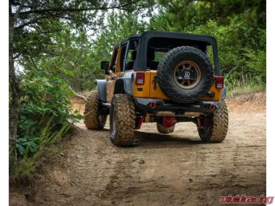 CrawlTek Pyro Midwidth Black Rear Bumper - CWLJK20201