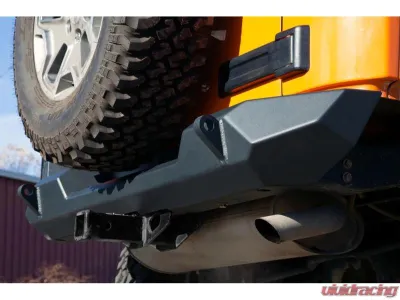CrawlTek Pyro Midwidth Black Rear Bumper - CWLJK20201