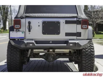 CrawlTek Pyro Fullwidth Black Rear Bumper - CWLJK20301