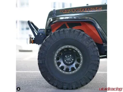 CrawlTek Black Front Inner Fender Jeep Wrangler JK 2007-2018 - CWLJK30001