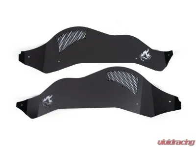 CrawlTek Black Powdercoat Rear Inner Fender Jeep Wrangler JK 2007-2018 - CWLJK33001