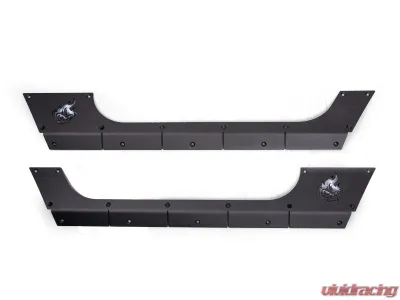 CrawlTek Black 2 Door Rocker Body Cladding - CWLJK40101