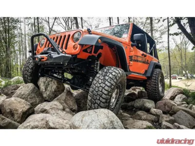 CrawlTek Black 2 Door Rocker Body Cladding - CWLJK40101