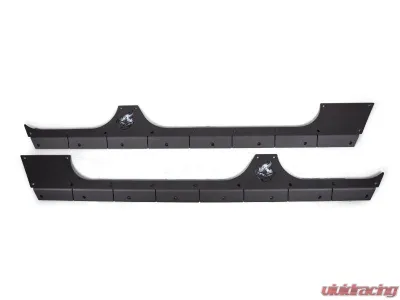 CrawlTek Black 4 Door Rocker Body Cladding - CWLJK40401