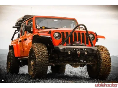 CrawlTek Pyro Black Subby Front Bumper Jeep Wrangler JL 2018-2025 - CWLJL10101