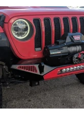 CrawlTek Blaze 20inch Lightbar Black Front Bumper Jeep Wrangler JL 2018-2025                                     - CWLJL12101 - Image 5