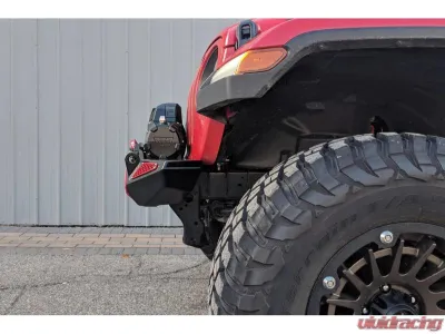 CrawlTek Blaze 20inch Lightbar Black Front Bumper Jeep Wrangler JL 2018-2025 - CWLJL12101